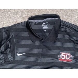 Atlanta Falcons‎ 50th Anniversary Nike Dri Fit Mens Polo Size XL NFL Swoosh Logo